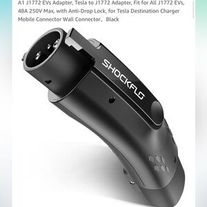 Black EV Adapter for J1772